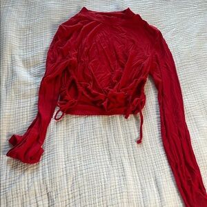 Elegant Red Women's Top